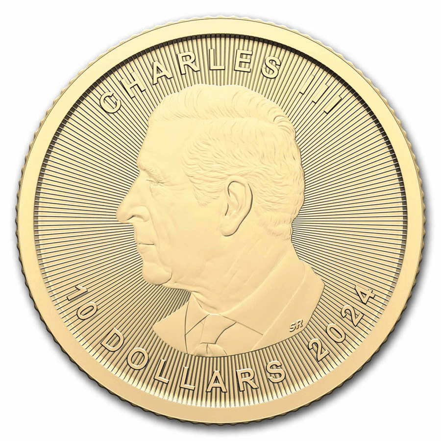 1/4 ounce Gold Coin - Maple Leaf 2024 thumbnail 2