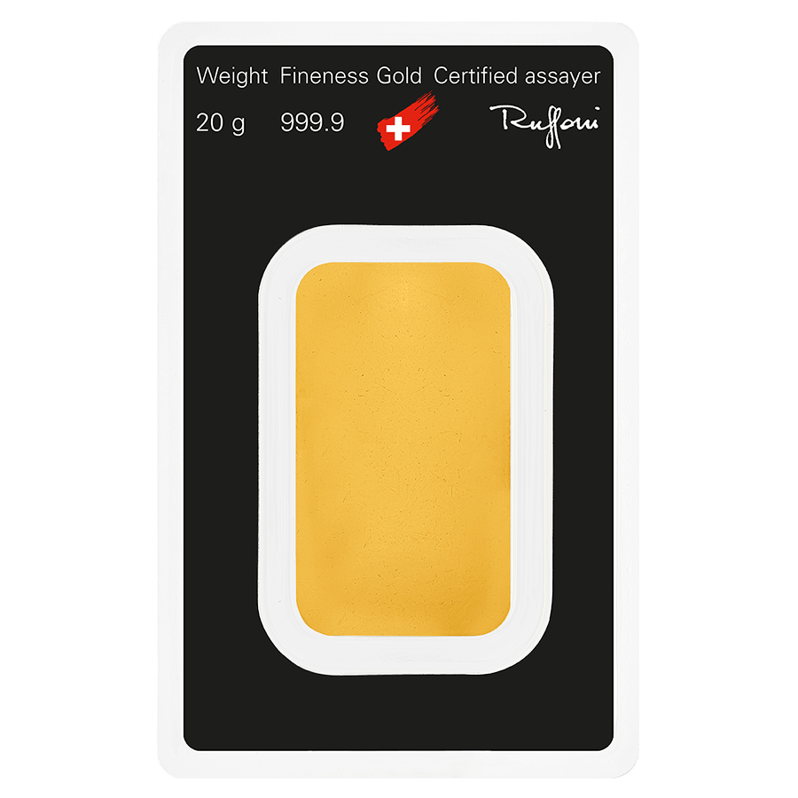 20 gram Gold Bar - Argor-Heraeus thumbnail 2
