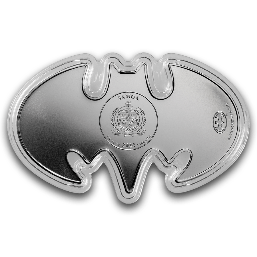 1 ounce Silver Coin - Batman Batarang 2024 thumbnail 4