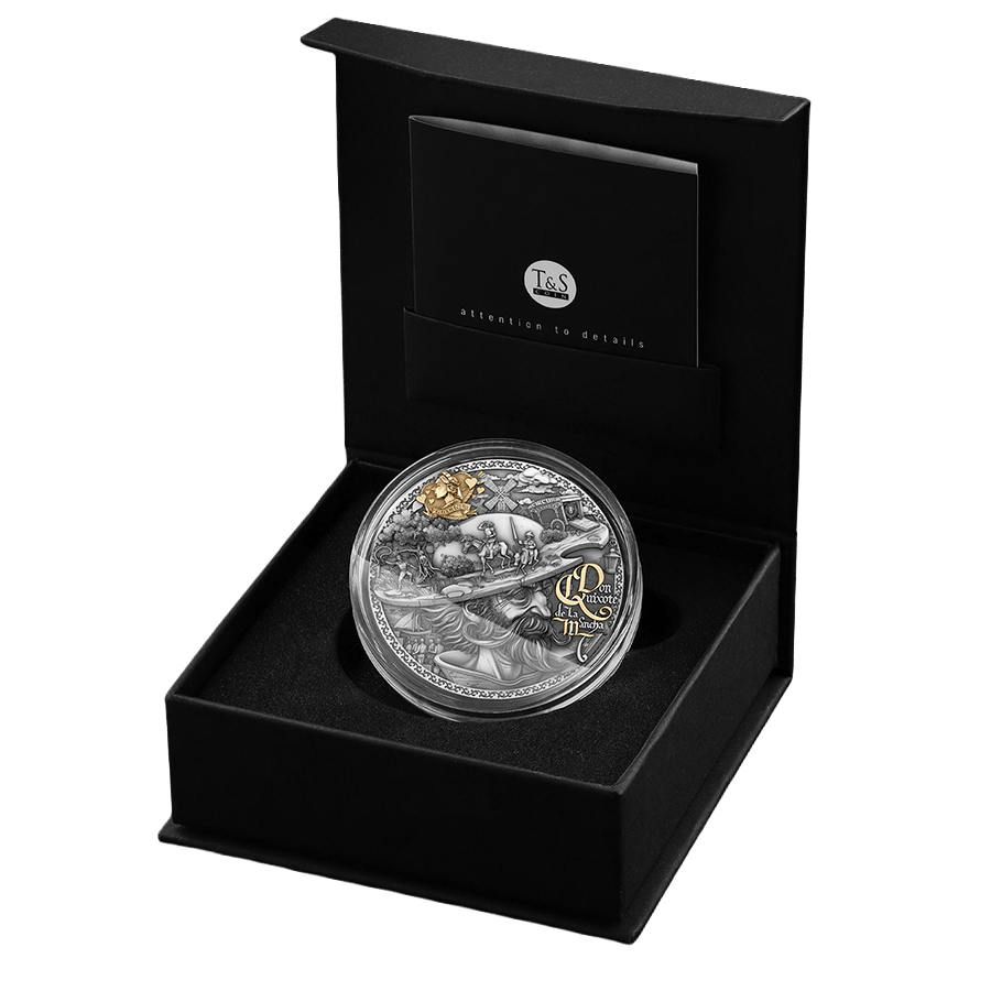 2 ounce Silver Coin - Don Quixote De La Manche thumbnail 3