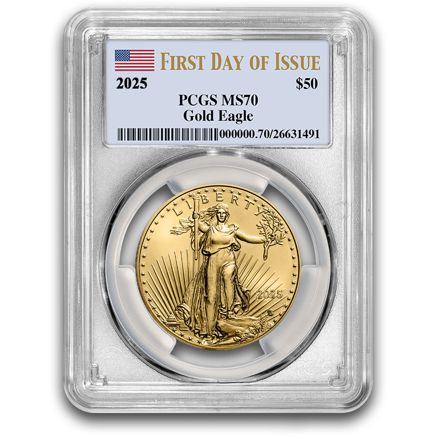1 ounce Gold Coin - MS-70 PCGS - American Eagle 2025  — photo 1