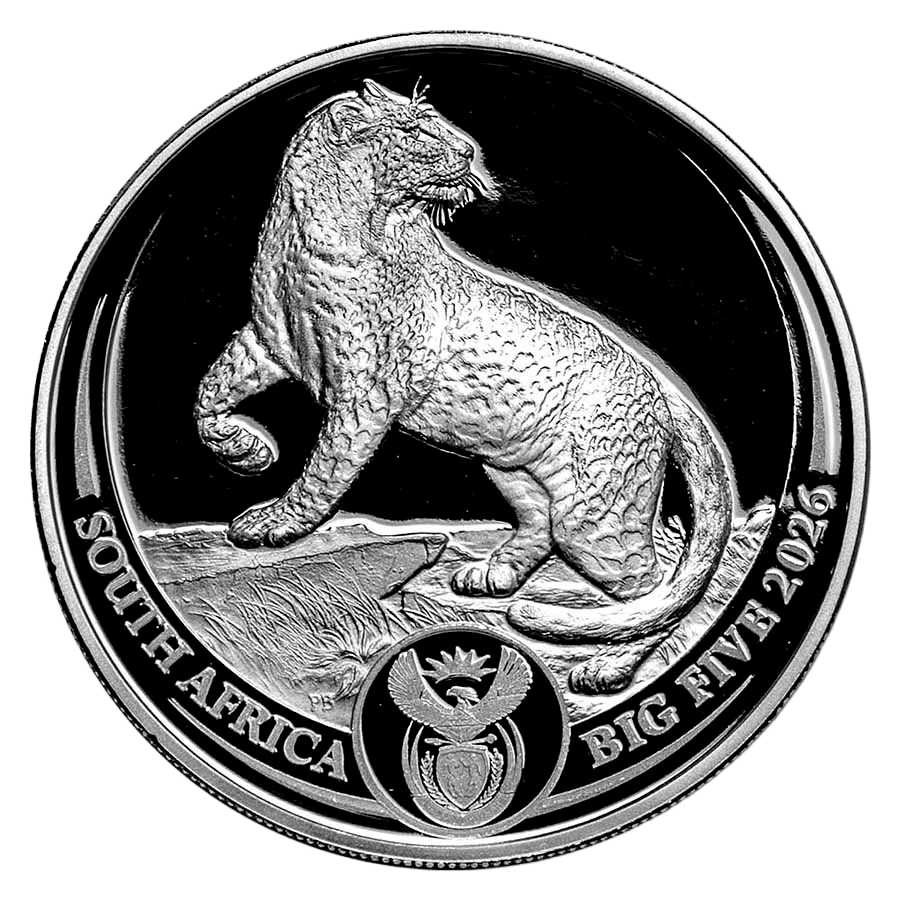 2 Coin Silver Set - Big Five Leopard Proof 2026 thumbnail 3