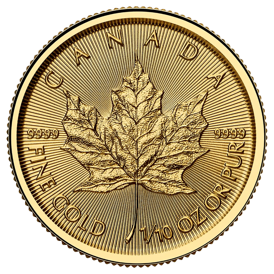 1/10 ounce Gold Coin - Canada Maple Leaf 2025 — photo 1