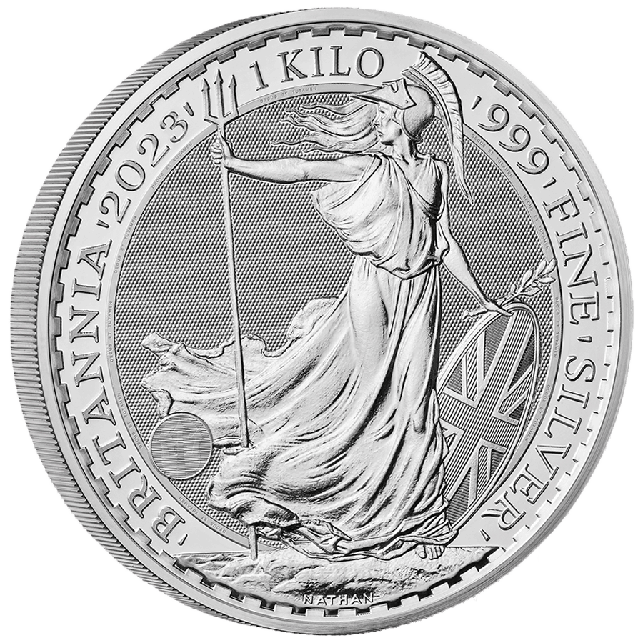 1 kg Silver Coin - Britannia Charles III - BU 2023 thumbnail 3