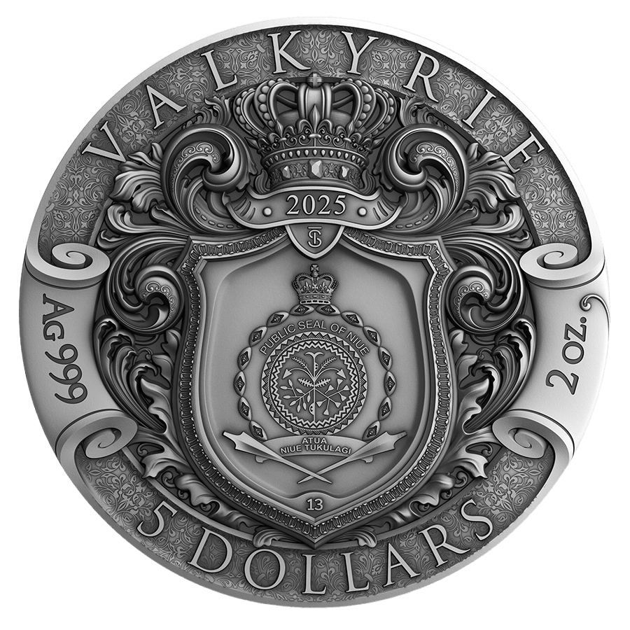 2 ounce Silver Coin - Valkyrie thumbnail 2