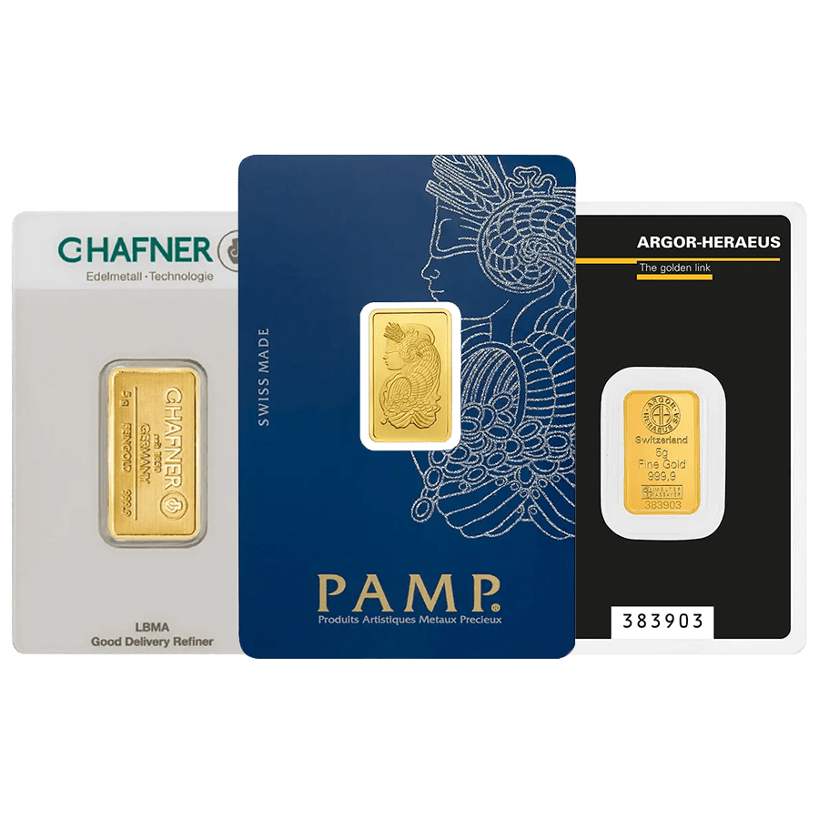5 gram Gold Bar - Random Mint — photo 1