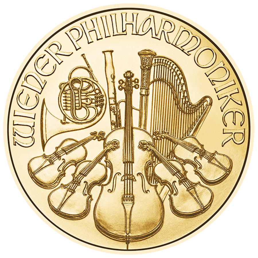 1/25 ounce Gold Coin - Philharmonic - Mixed Years — photo 1