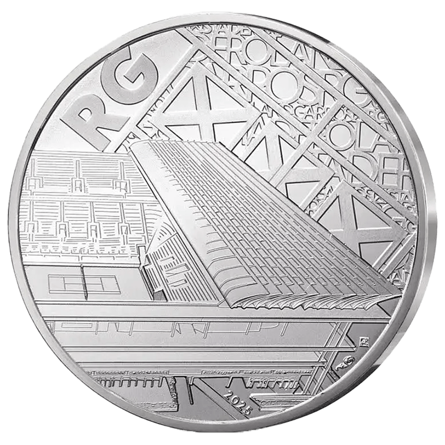 13 gram Silver Coin - Roland Garros 2025 thumbnail 2