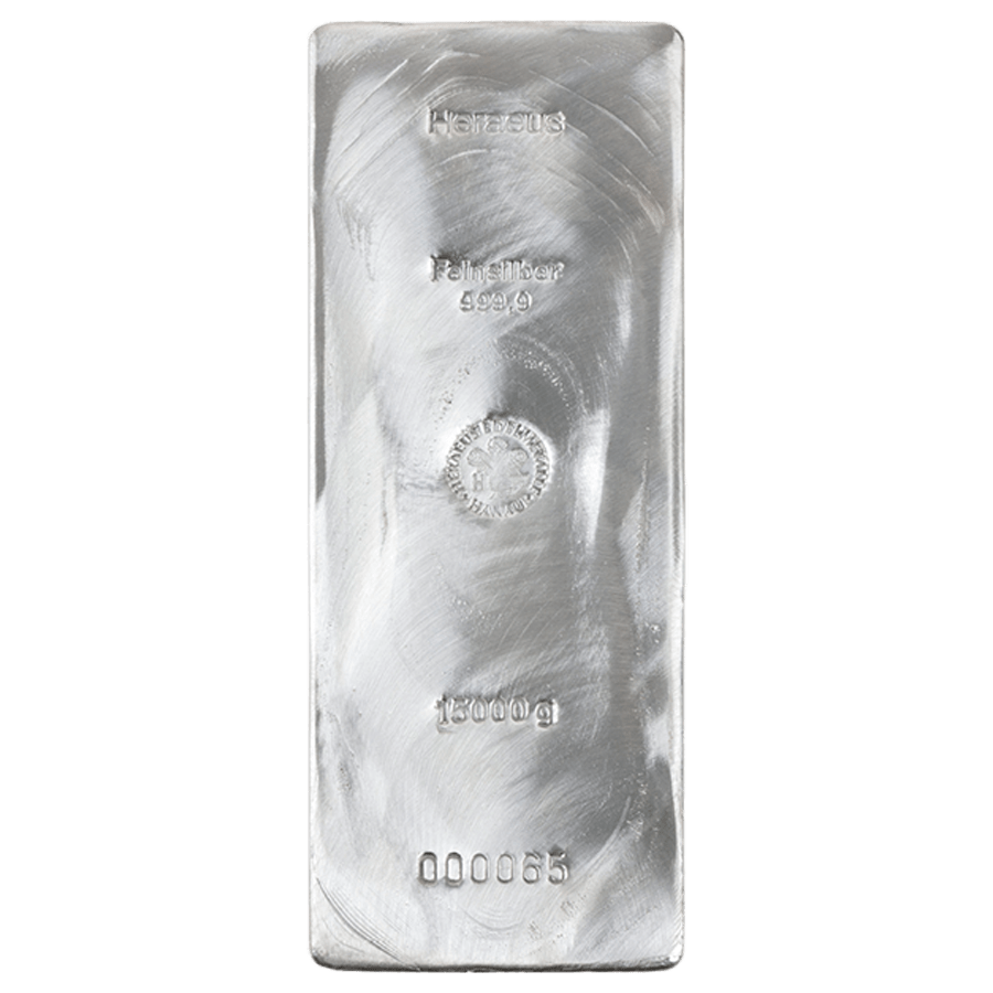 15 kg Silver Bar - Heraeus — photo 1