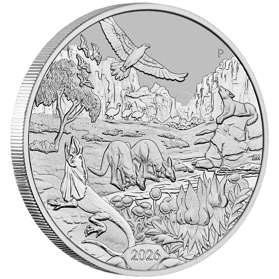1 ounce Platinum Coin - Wonders of Australia - The Outback thumbnail 3