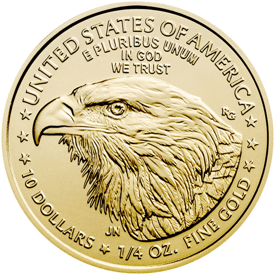 1/4 ounce Gold Coin - American Eagle 2024 thumbnail 2