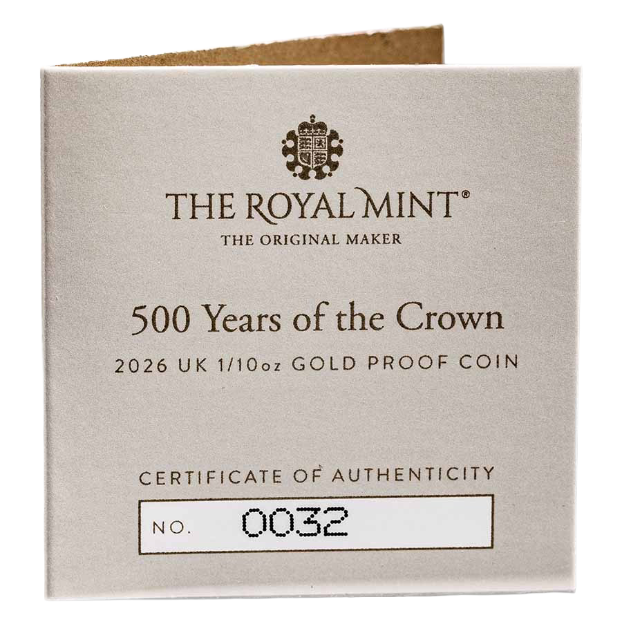 1/10 oz Gold Coin - 500 years of the crown thumbnail 5