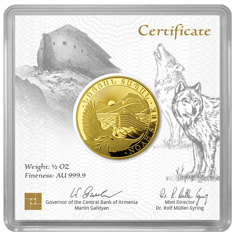 1/2 ounce Gold Coin - Armenia Noah's Ark 2026 — photo 1
