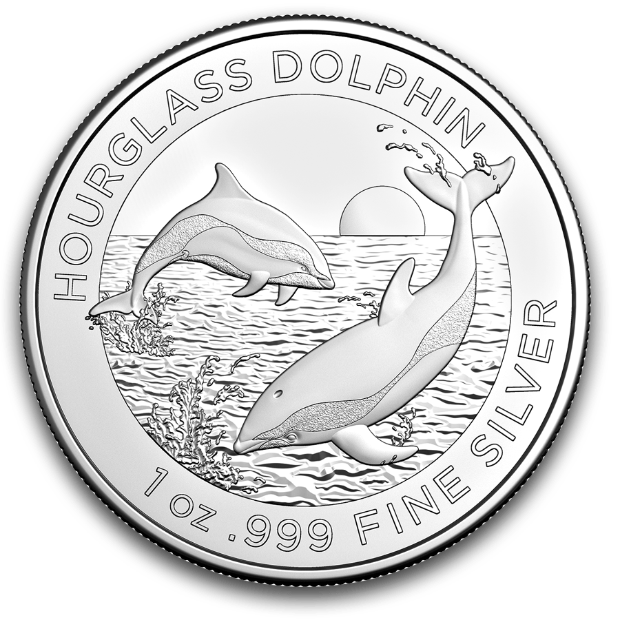 1 ounce Silver Coin - Australia Hourglass Dolphin 2024 — photo 1