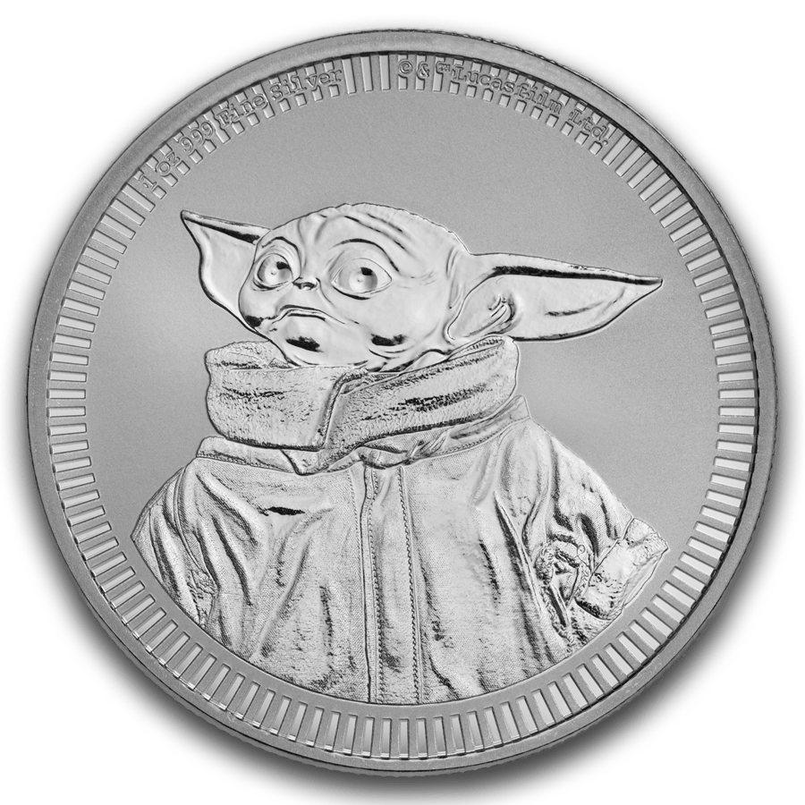 1 ounce Silver Coin - Star Wars Baby Yoda 2023 — photo 1