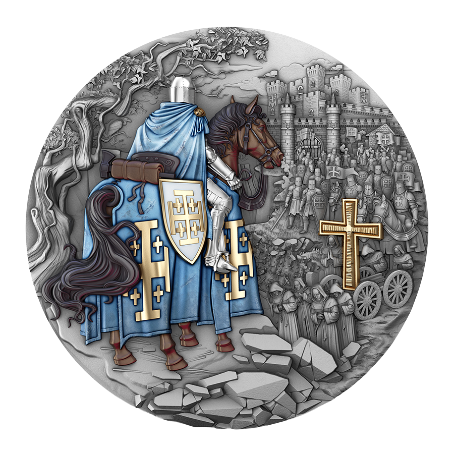 2 ounce Silver Coin - Jerusalem Knights — photo 1