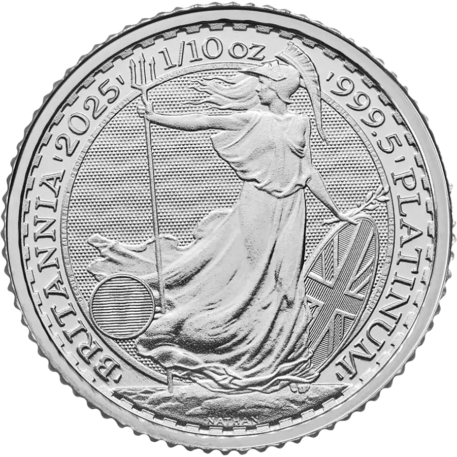 1/10 ounce Platinum Coin - Britannia 2025 — photo 1