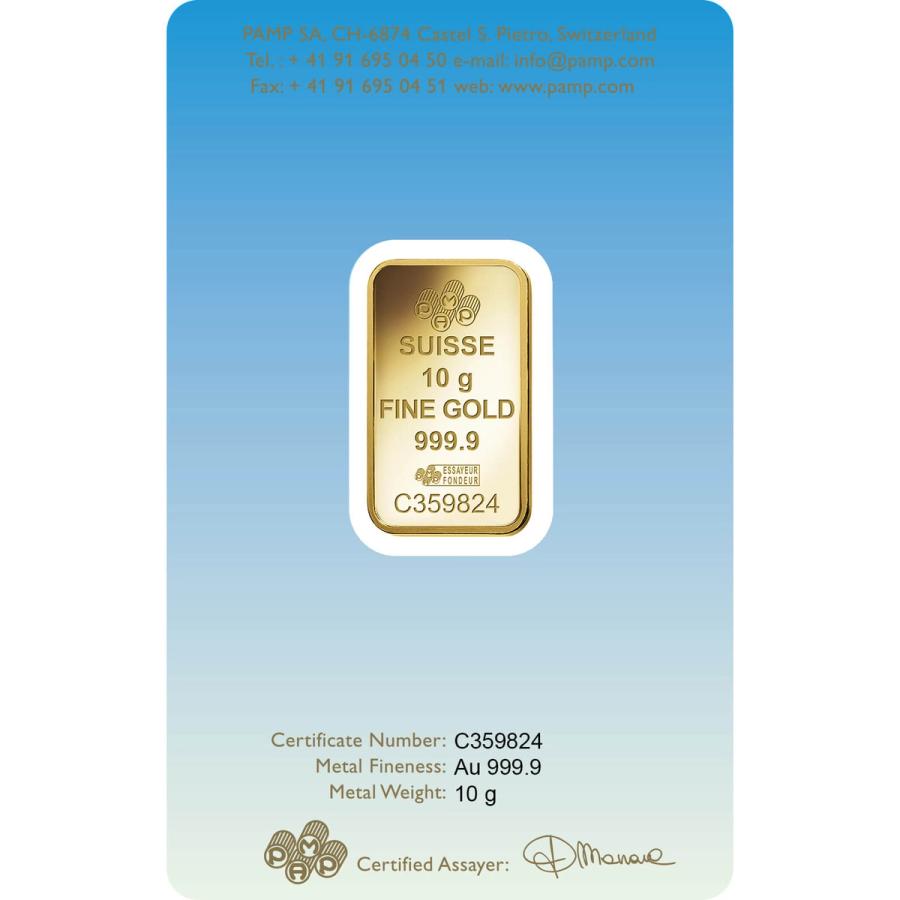 10 gram Gold Bar - PAMP Suisse Buddha  thumbnail 2