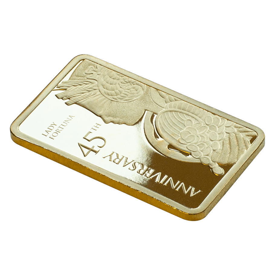 5 gram Gold Bar - Lady Fortuna 45th Anniversary thumbnail 5