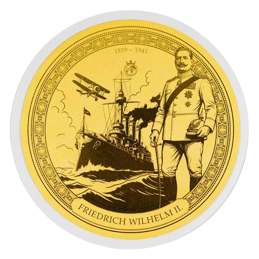 1/100 oz Gold Coin - Emperors of the World - Wilhelm II 2026 thumbnail 3