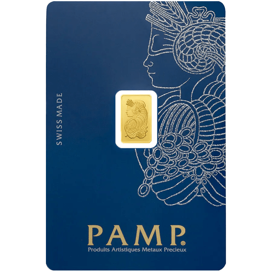 1 gram Gold Bar - PAMP Suisse Lady Fortuna
