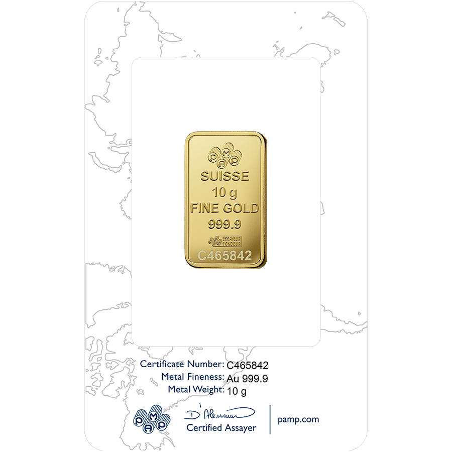 10 gram Gold Bar - PAMP Suisse Rosa thumbnail 2