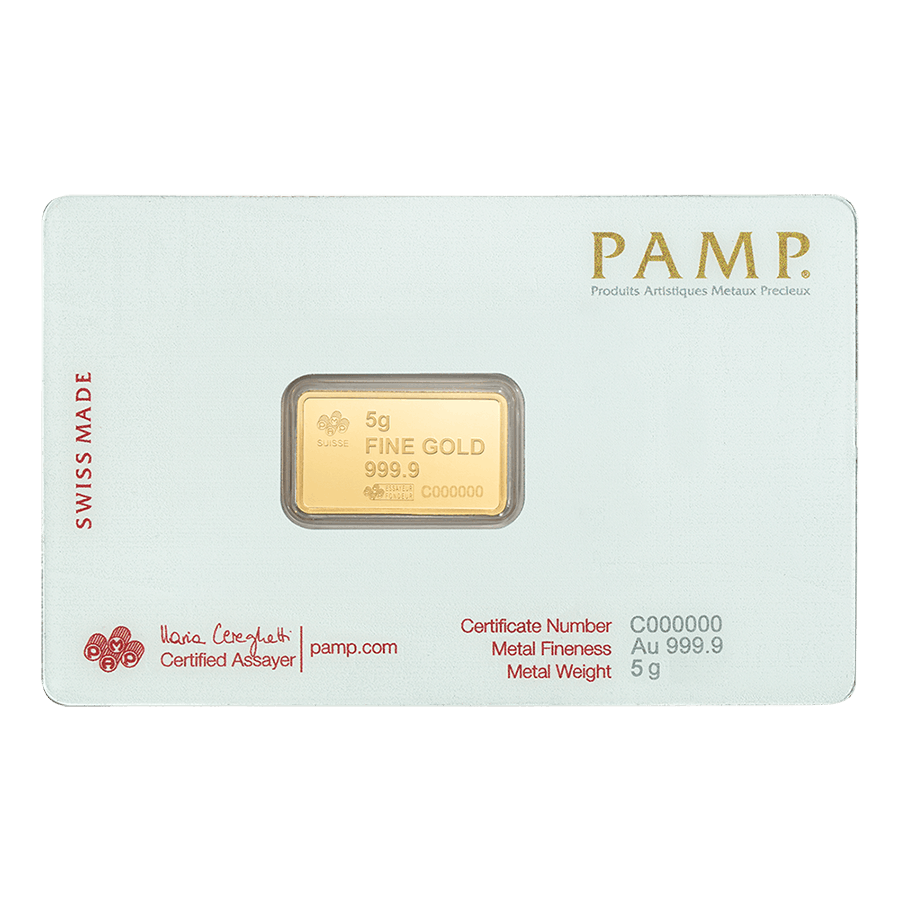 5 gram Gold Bar - America the Free Bald Eagle thumbnail 2