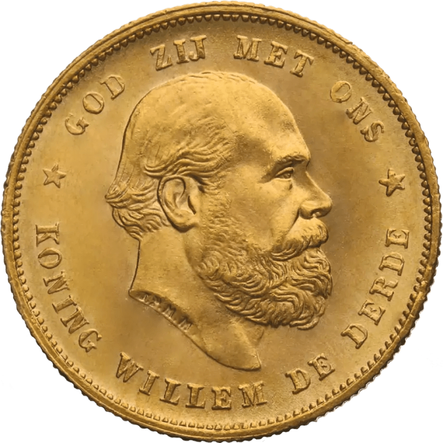 10 Guilders Netherlands Gold Coin - Willem III - Mixed Years — photo 1