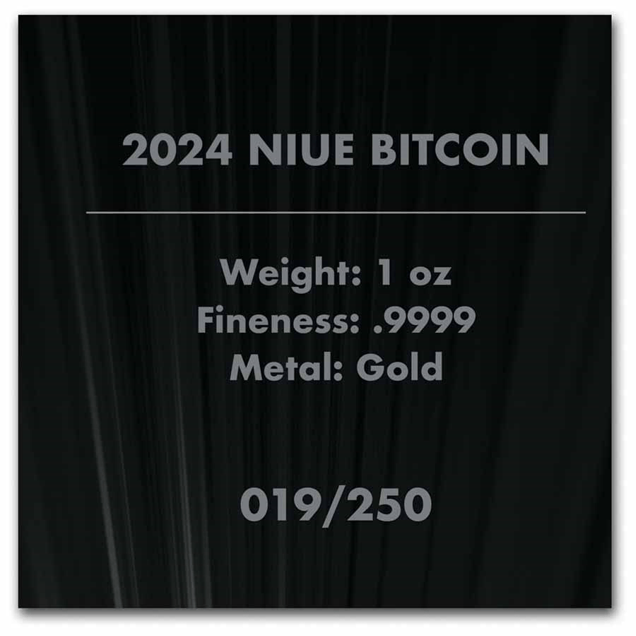 1 ounce Gold Coin - Bitcoin 2024 thumbnail 5