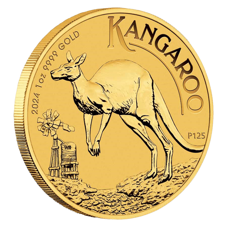 1 ounce Gold Coin - Perth Mint Kangaroo 2024 thumbnail 3