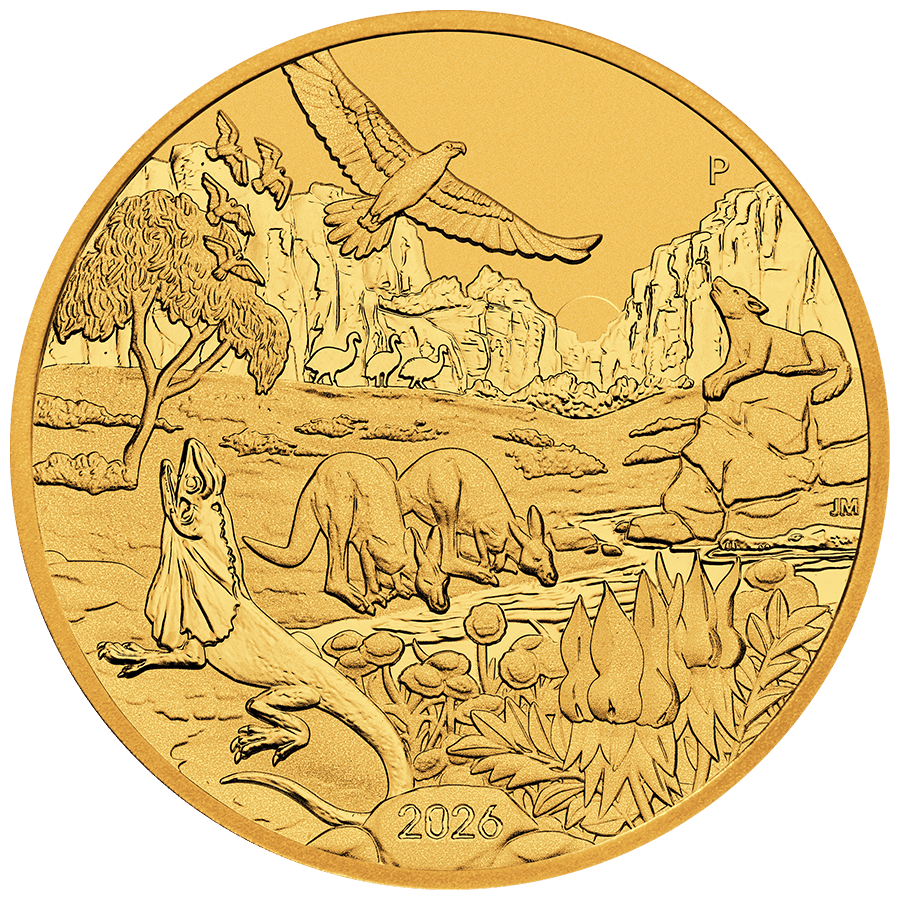 1 ounce Gold Coin - Wonders of Australia - The Outback — photo 1