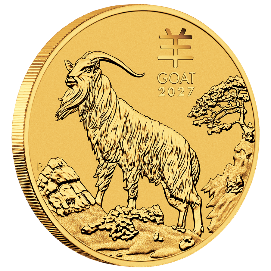 1/4 ounce Gold Coin - Australian Lunar Goat 2027 thumbnail 3