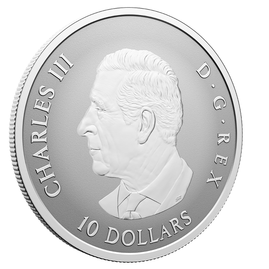 1/2 ounce Silver Coin - Gleaming Maple Leaves thumbnail 4