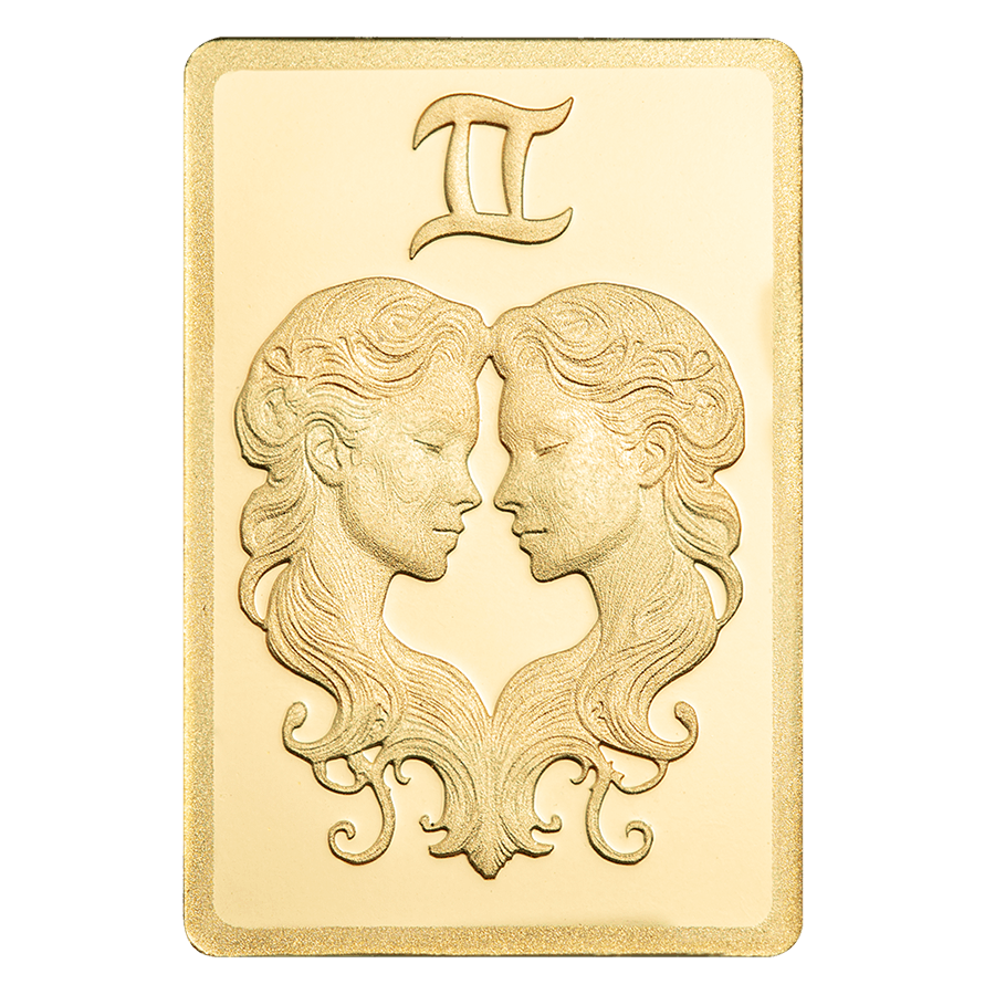 0.5 gram Gold Bar - Zodiac Gemini thumbnail 3