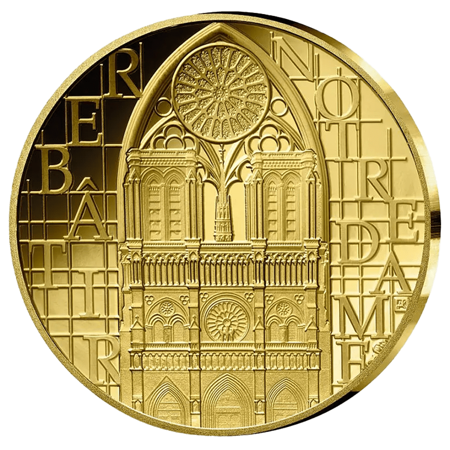 1/10 ounce Gold Coin - Notre Dame De Paris 2024 — photo 1