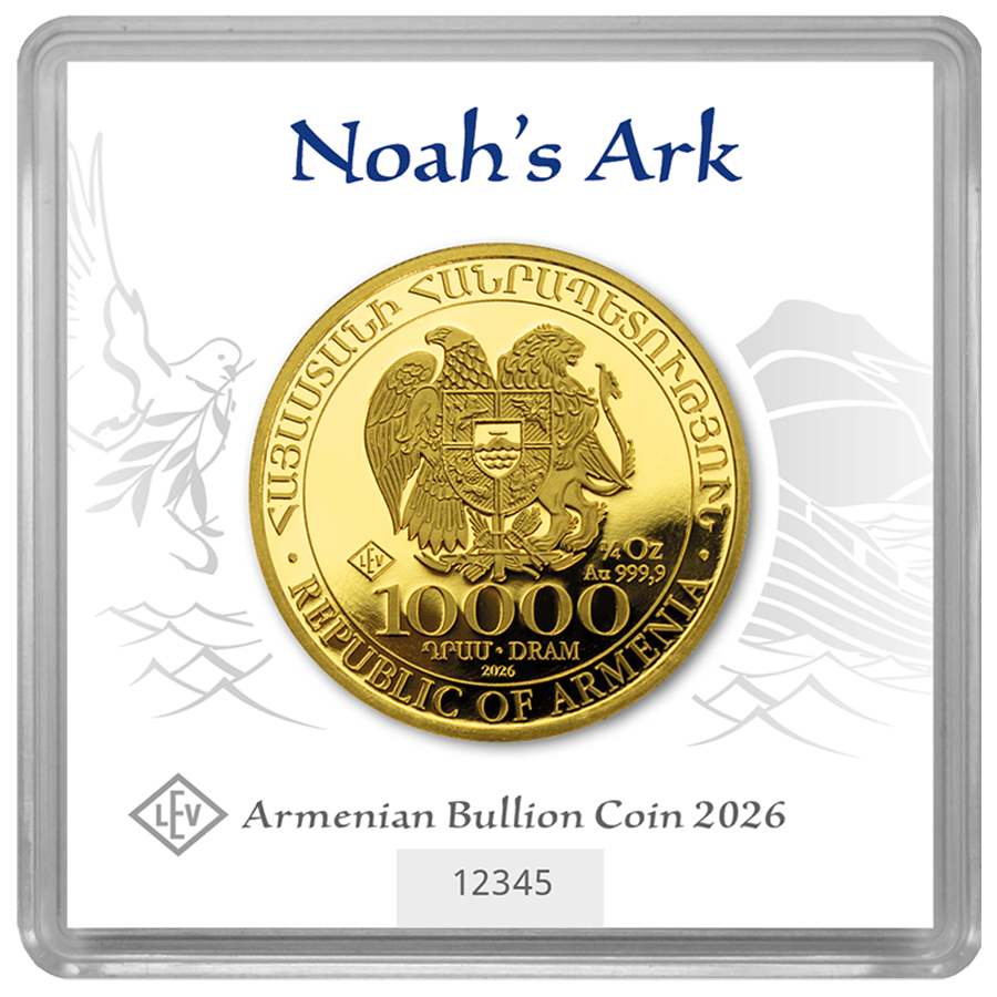 1/4 ounce Gold Coin - Armenia Noah's Ark 2026 thumbnail 2