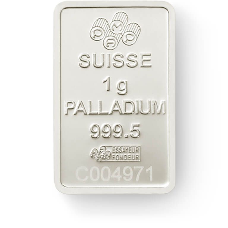 1 gram palladium bar  - PAMP Suisse Lady Fortuna thumbnail 4