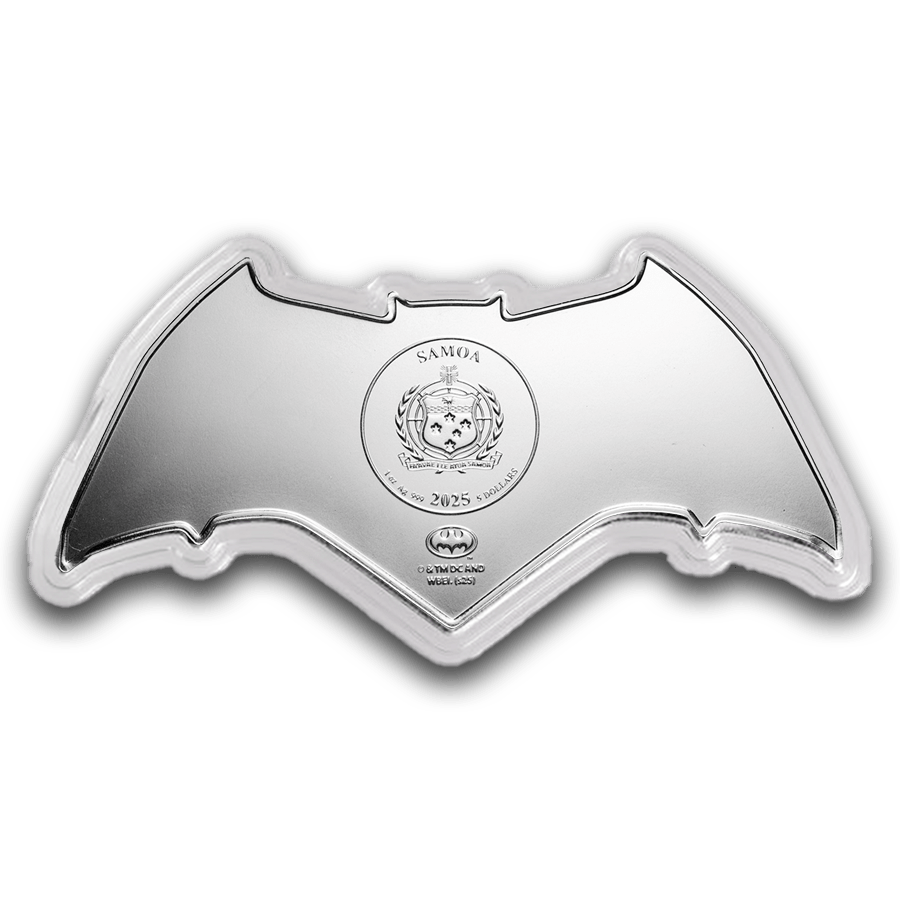 1 ounce Silver Coin - Batman Colorized Batarang 2025 thumbnail 7