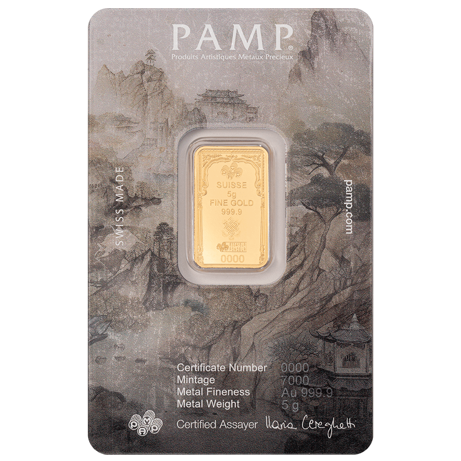 5 gram Gold Bar - The Buddha thumbnail 2