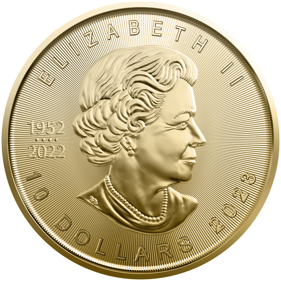 1/4 ounce Gold Coin - Maple Leaf 2023 thumbnail 2