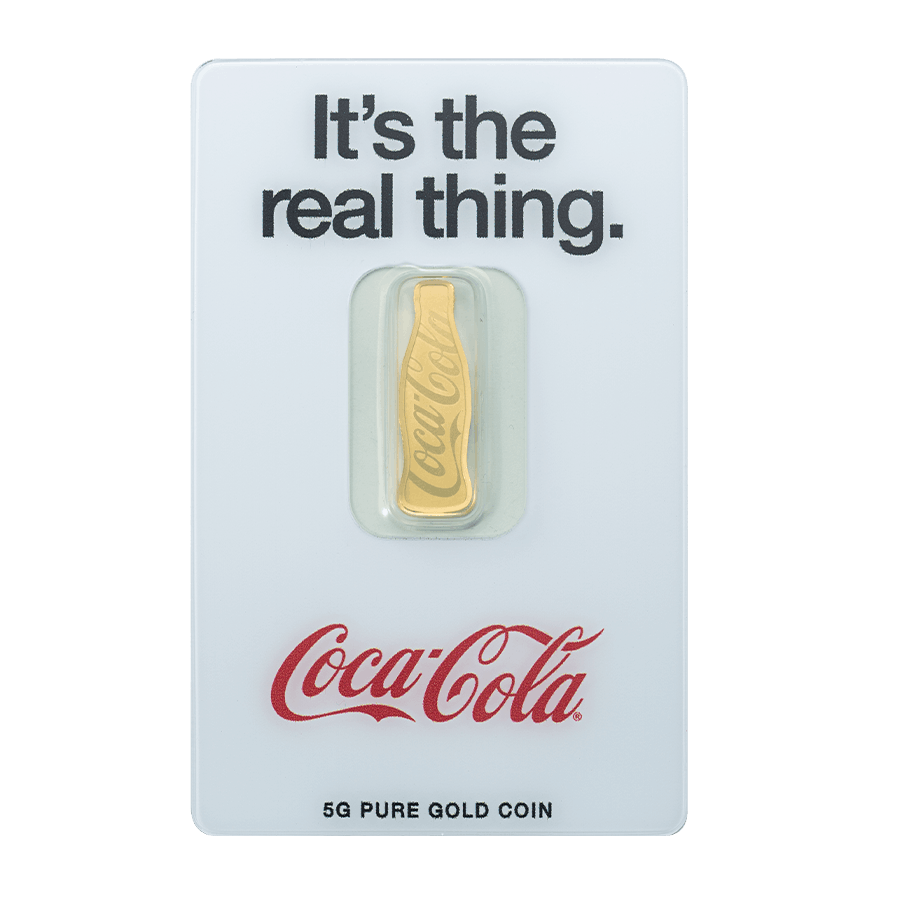 5 gram Gold Bar - Coca-Cola® 140th Anniversary — photo 1