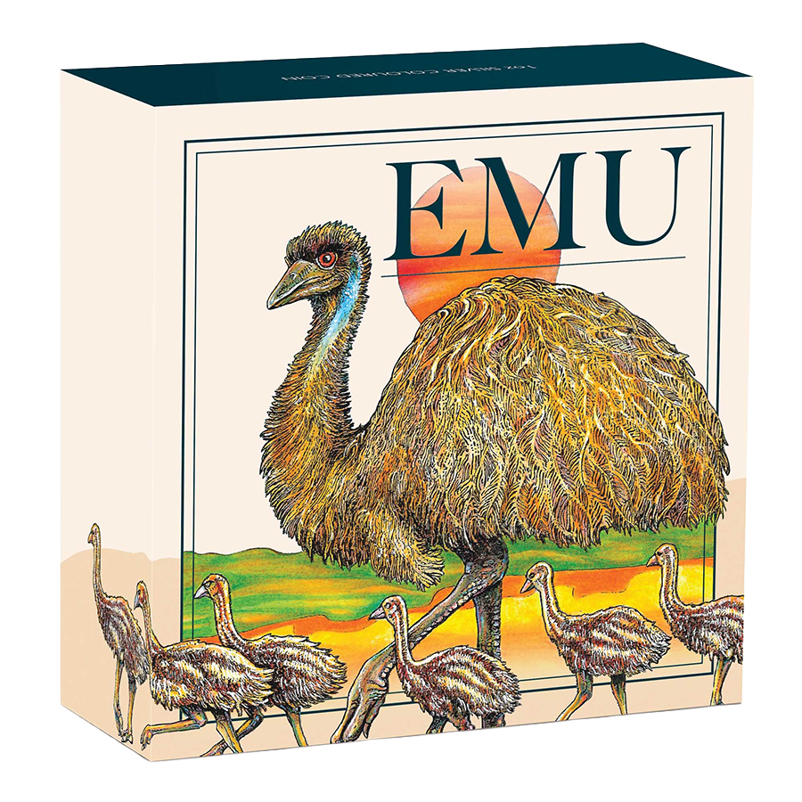 1 ounce Silver Coin - Perth Mint Colorized Emu 2026 thumbnail 4
