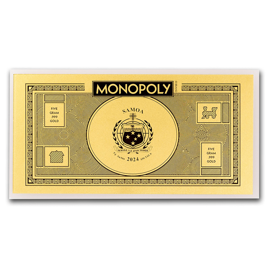 5 gram Gold Monopoly® Money thumbnail 2