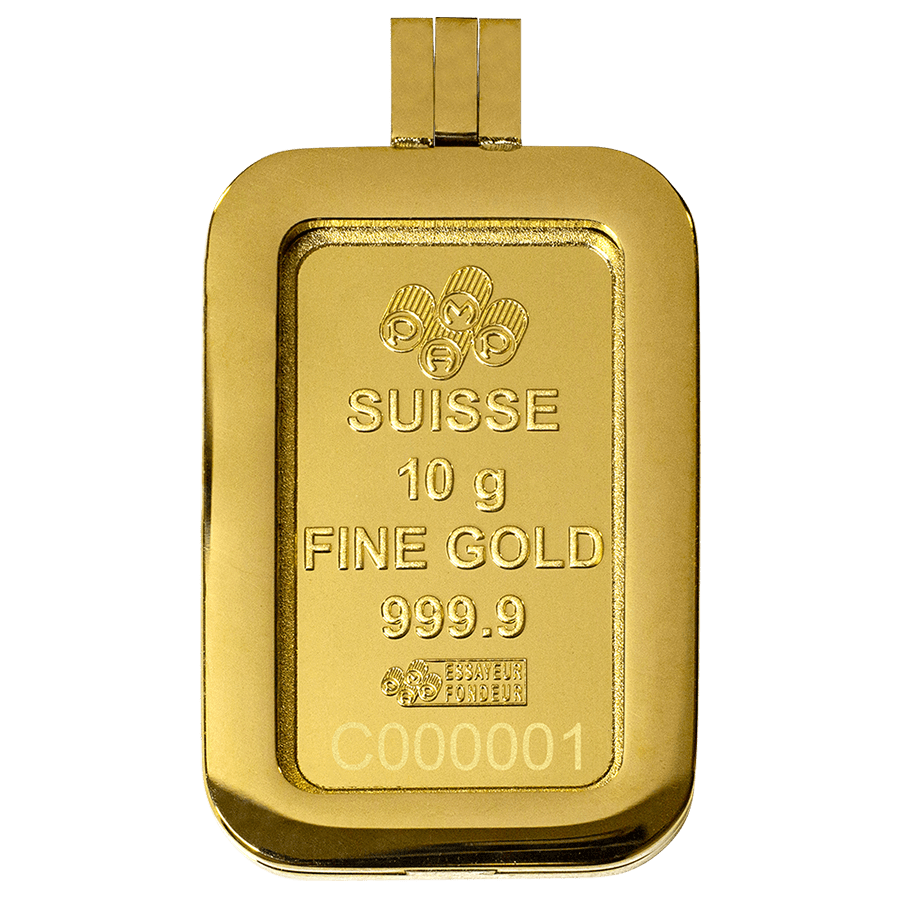 10 gram Gold Bar  - PAMP Suisse Lady Fortuna (with Frame) thumbnail 2