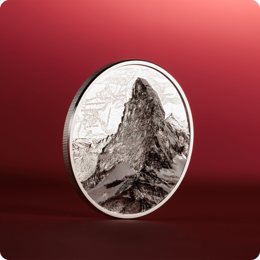 1 ounce Silver Coin - Switzerland Matterhorn Colored Proof 2025 thumbnail 3