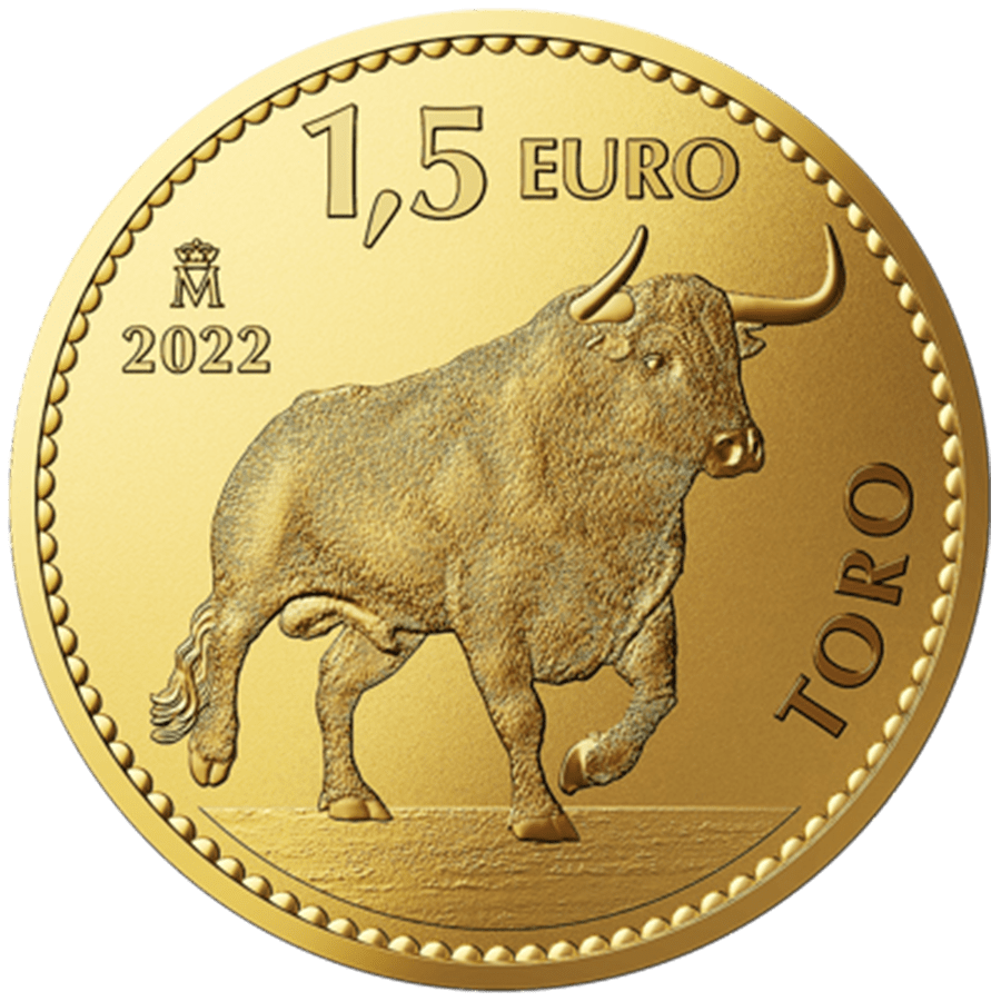 1 ounce Gold Coin - Spain Bull Reverse Proof 2022 — photo 1