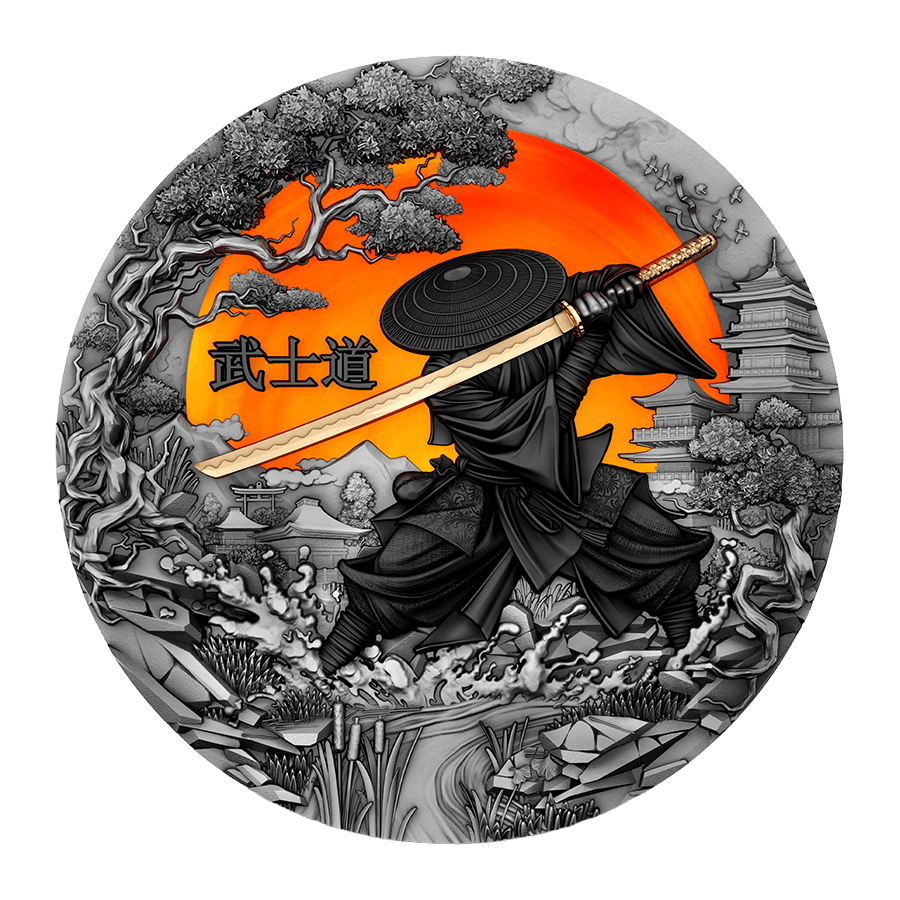 2 ounce Silver Coin - Bushido — photo 1