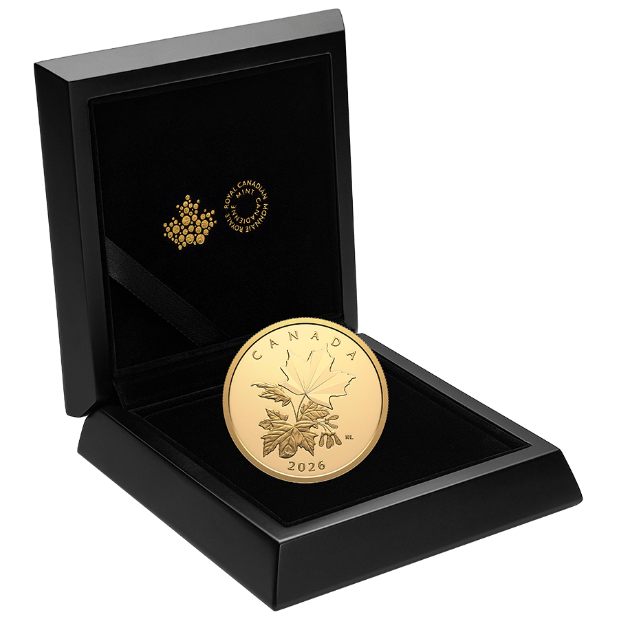 1 ounce Gold Coin - Multifaceted Maple Leaves thumbnail 3