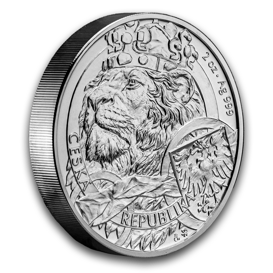 2 ounce Silver Coin - Czech Lion 2025 thumbnail 3