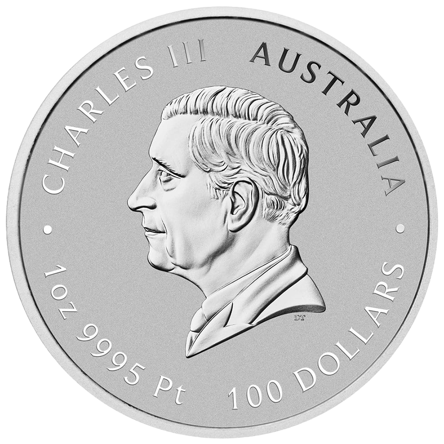 1 ounce Platinum Coin -  Australia Lunar Snake BU 2025 (Series III) thumbnail 2
